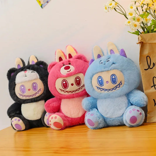 28cm Cute Labubu Cartoon Plush Anime Lotso Bear Lucifer Cat Sullivan Cartoon Plush Doll Decoration Birthday Cute Student Gift