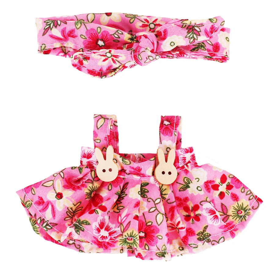 Floral Print Dress for Labubu Doll - Cute & Stylish