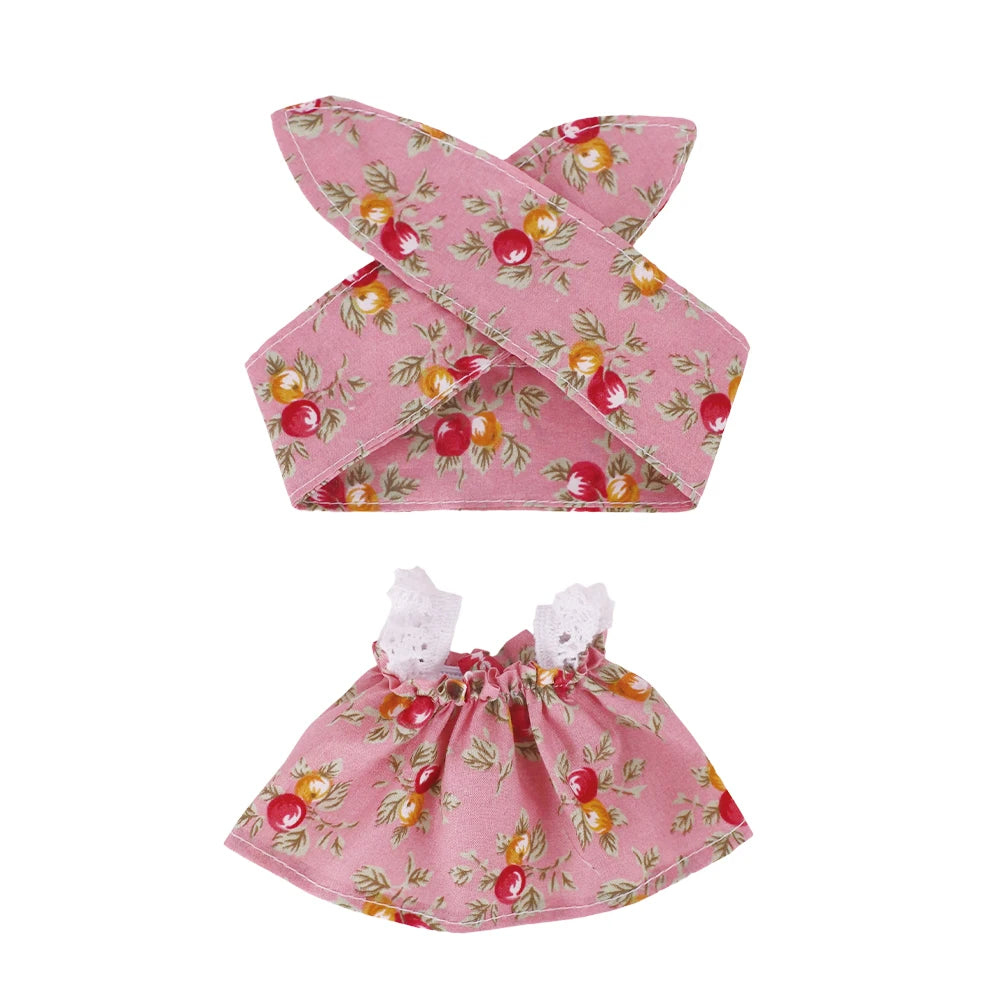 Floral Print Dress for Labubu Doll - Cute & Stylish