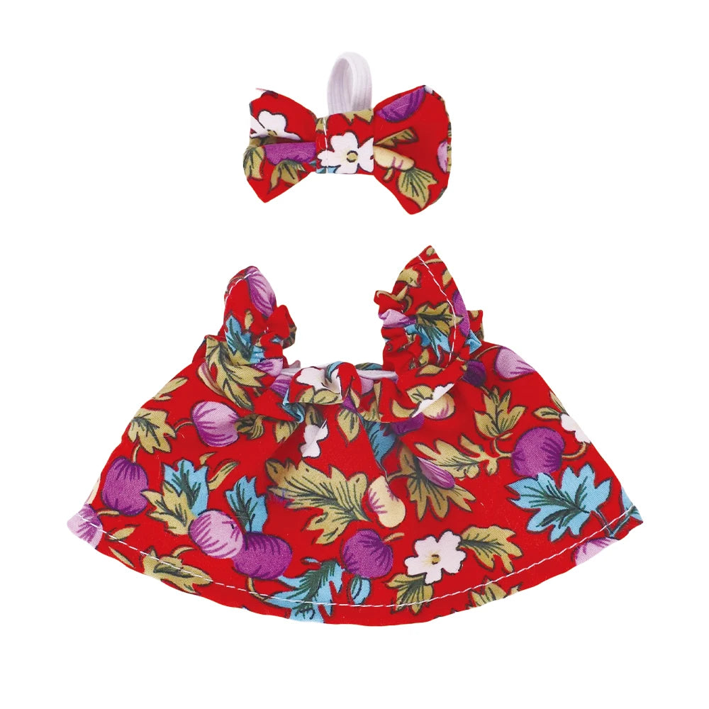 Floral Print Dress for Labubu Doll - Cute & Stylish