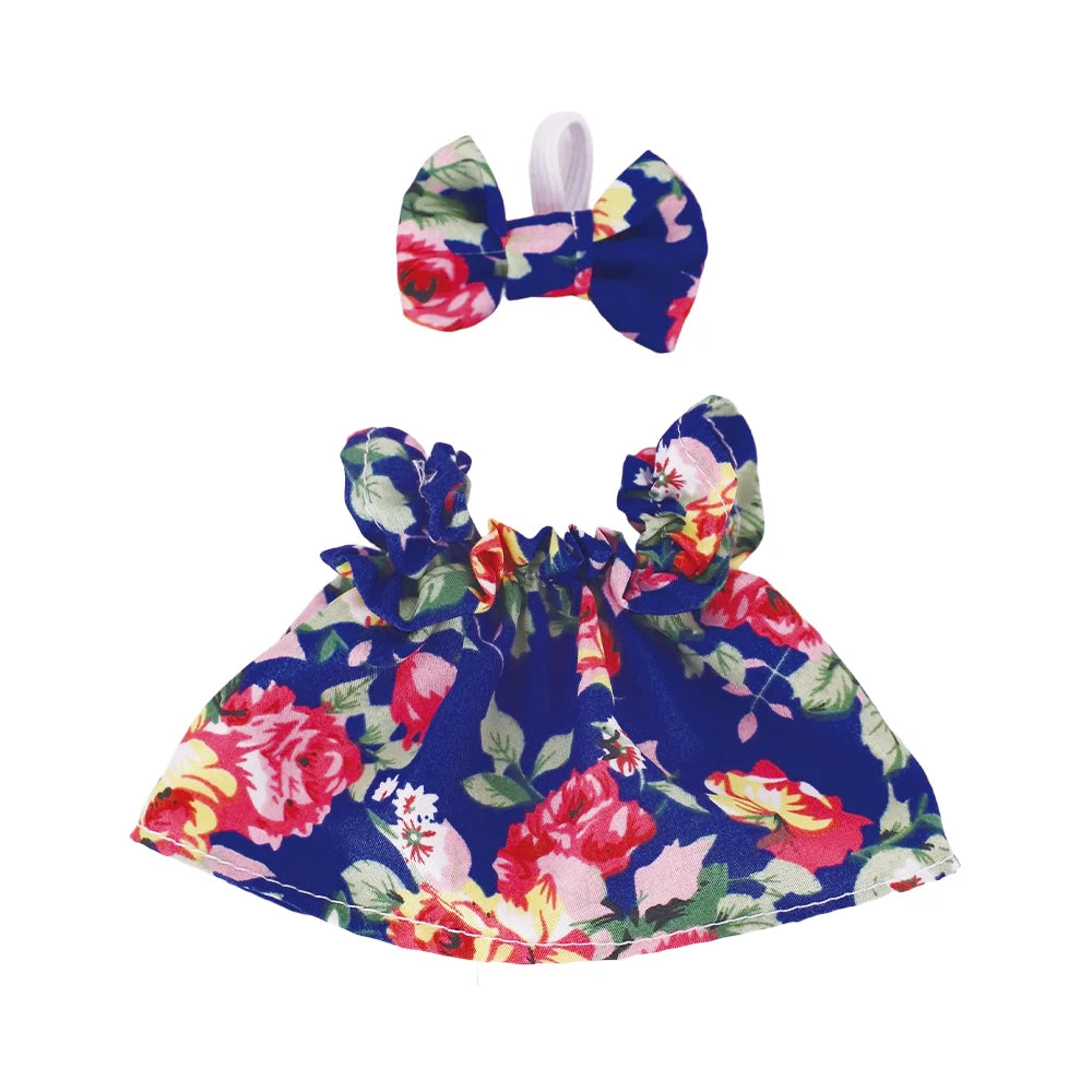 Floral Print Dress for Labubu Doll - Cute & Stylish