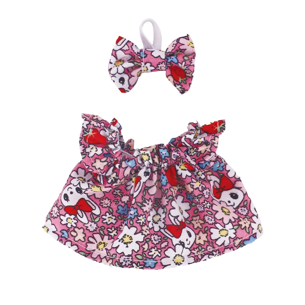 Floral Print Dress for Labubu Doll - Cute & Stylish