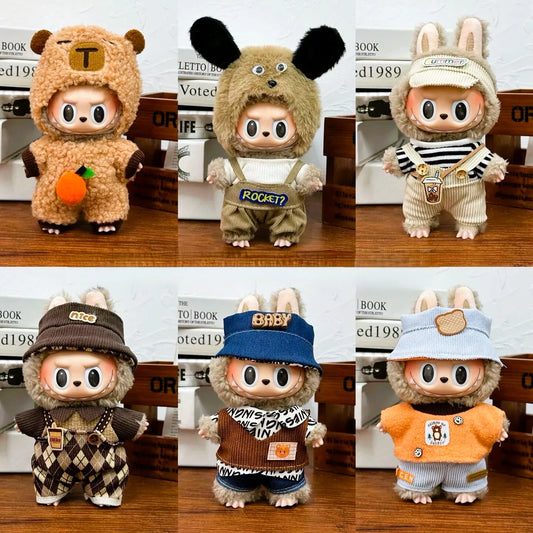 Adorable 17cm Labubu V2 V1 Doll Clothes - Kawaii Style Cosplay Dress