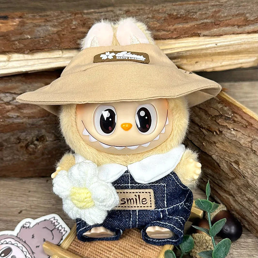For Labubu Clothes Outfit Fashion Doll Clothing Leisure Suit For Labubu V1 V2 15-17cm Cute Mini Clothes Doll Accessories Gifts
