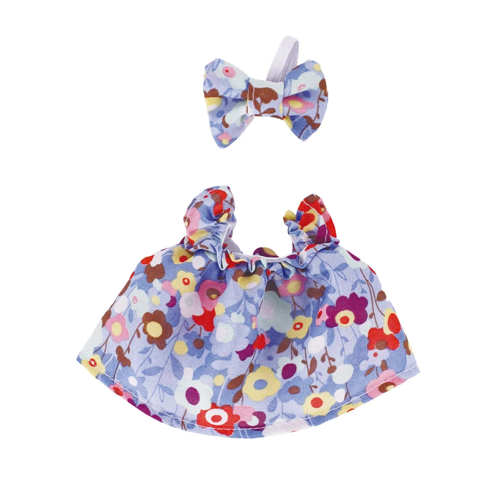 Floral Print Dress for Labubu Doll - Cute & Stylish
