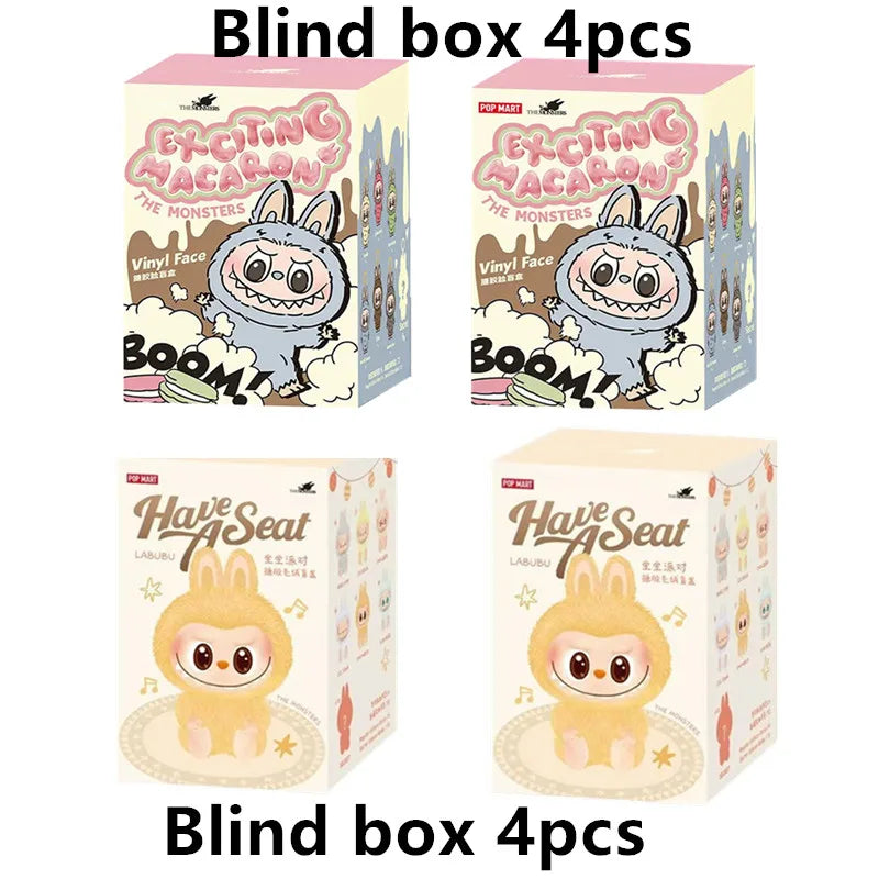 Popmart Labubu Blind Box The Monsters Lisa Seme Heart Macarrr Vinyl Base Series