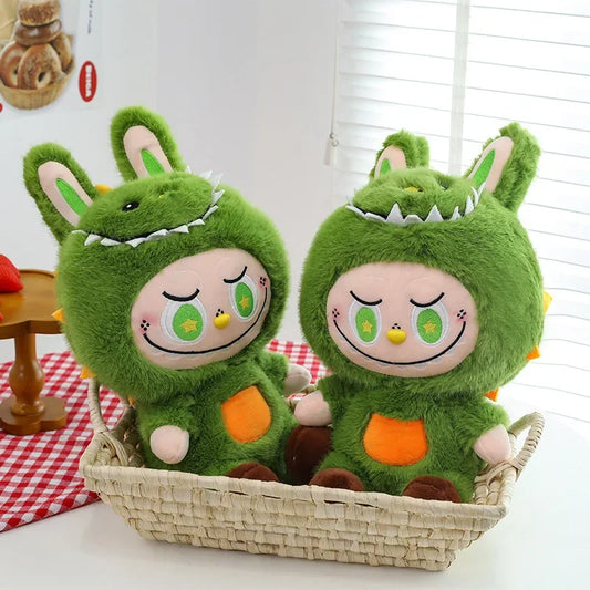 70cm Cartoon Dinosaur Labubu Plush Doll Large Cute Soft Stuffed Animal Ragdoll Toys Kids Sleeping Accompany Peluche Doll Gifts
