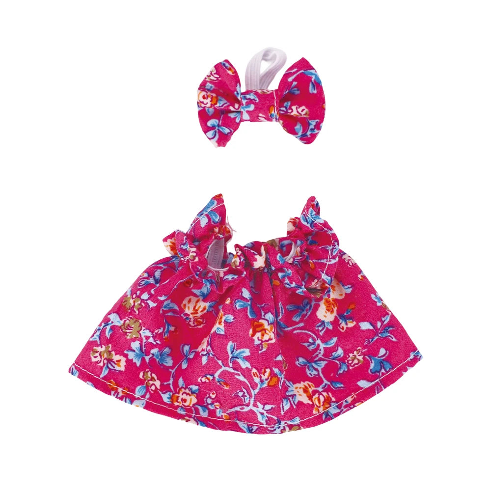Floral Print Dress for Labubu Doll - Cute & Stylish