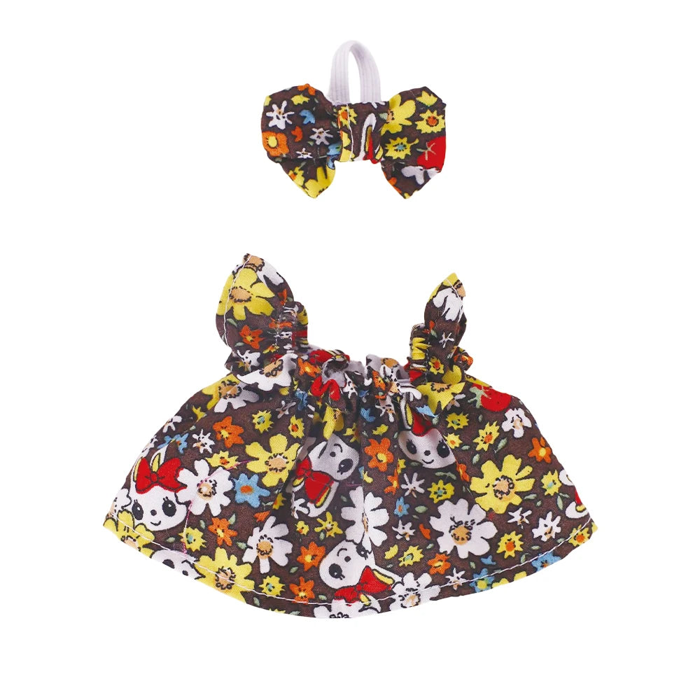 Floral Print Dress for Labubu Doll - Cute & Stylish