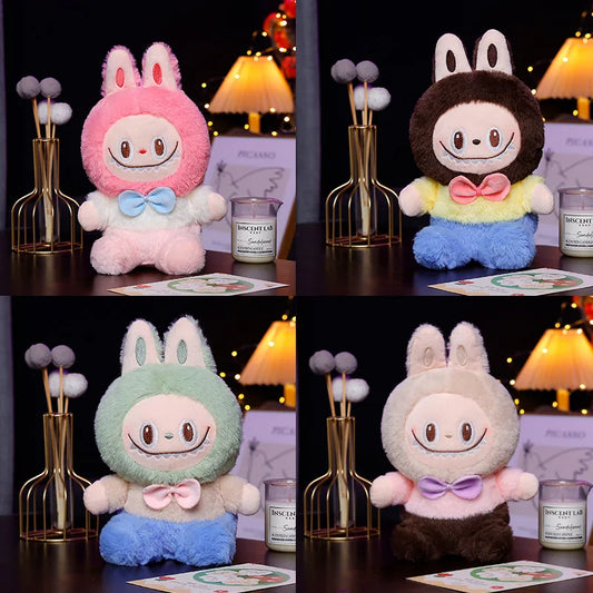 21cm Kawaii Rabbit Labubu Plush Doll Toy Cartoon Cute Girls Suppleness Doll Children Festivals Birthday Gift for Kids