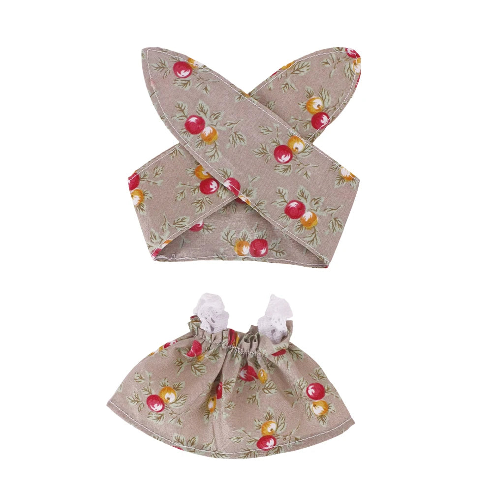 Floral Print Dress for Labubu Doll - Cute & Stylish