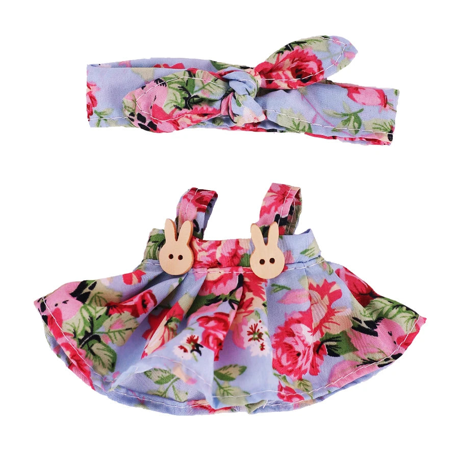 Floral Print Dress for Labubu Doll - Cute & Stylish