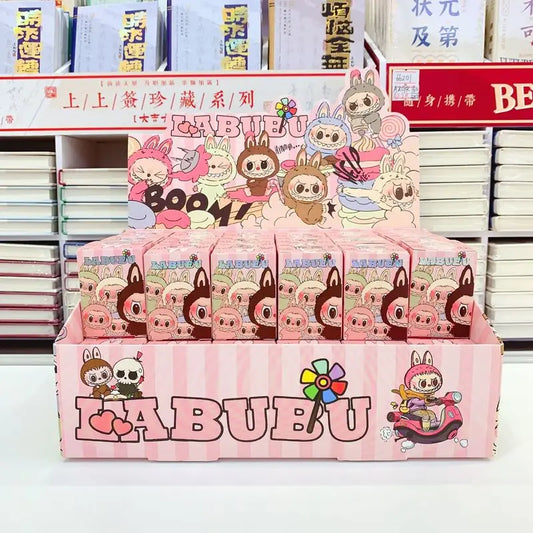48pcs Cartoon Labubu Resin Plush Blind Box