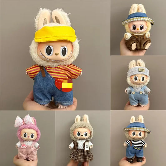 Adorable 17cm Lbb Plush Doll Clothes Set - Perfect for Dress Up & DIY Fun