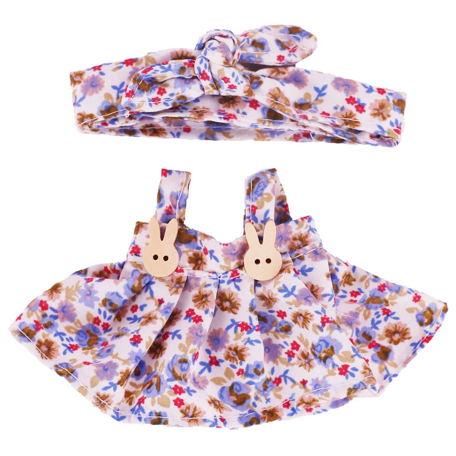 Floral Print Dress for Labubu Doll - Cute & Stylish