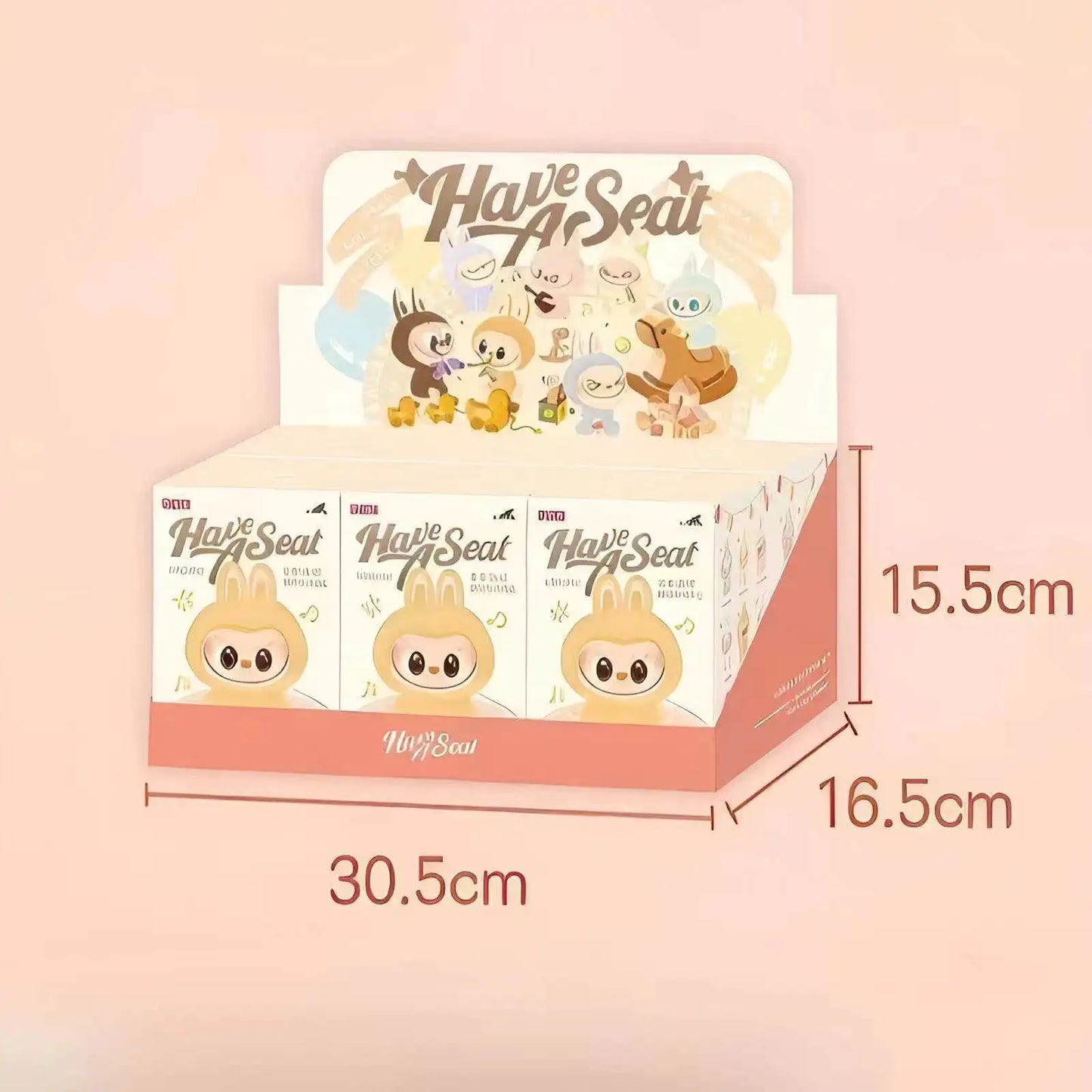 Popmart Labubu Blind Box The Monsters Lisa Seme Heart Macarrr Vinyl Base Series