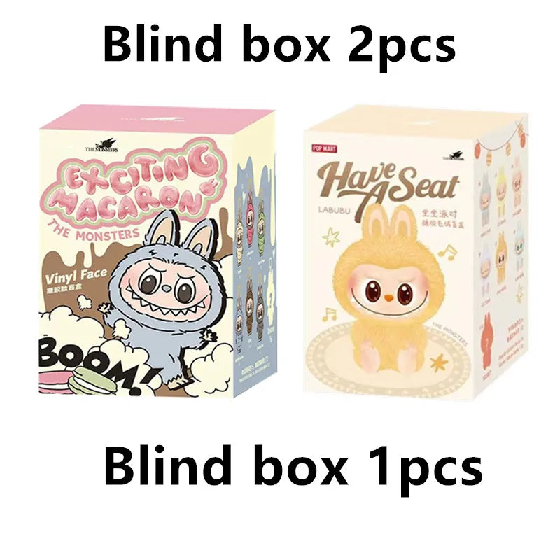 Popmart Labubu Blind Box The Monsters Lisa Seme Heart Macarrr Vinyl Base Series