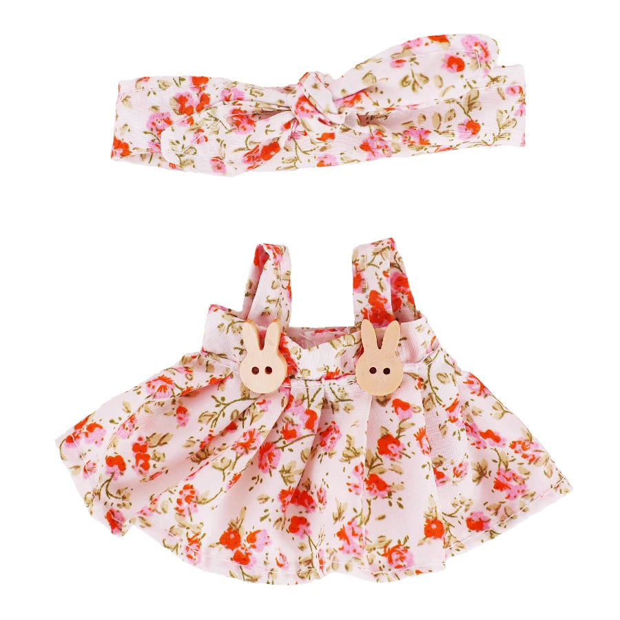 Floral Print Dress for Labubu Doll - Cute & Stylish